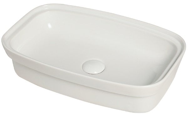 Smanni Fang 60 GM Çanak Lavabo 60x37 Cm Parlak Beyaz.